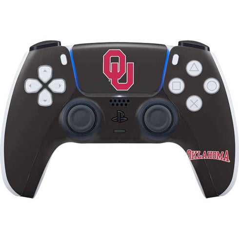 University of Oklahoma Sooners Black PS5 Controller Skin